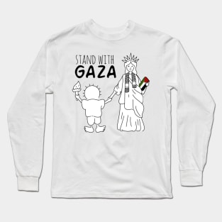 Liberty friends stand with Gaza Long Sleeve T-Shirt